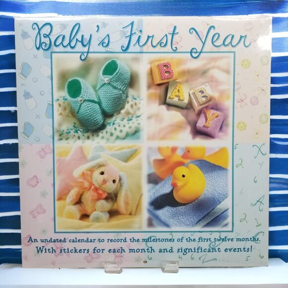 Baby's First Year Calendar by DateWorks Factory Sealed New Undated Milestones - Picture 1 of 2